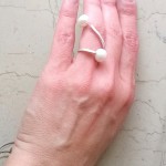 Δαχτυλίδι σύρμα με μαργαριτάρια Chari-4